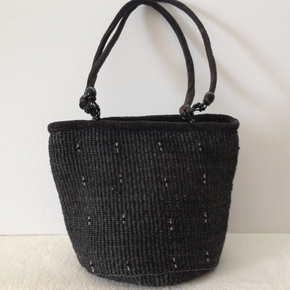 Woven Straw Handbag